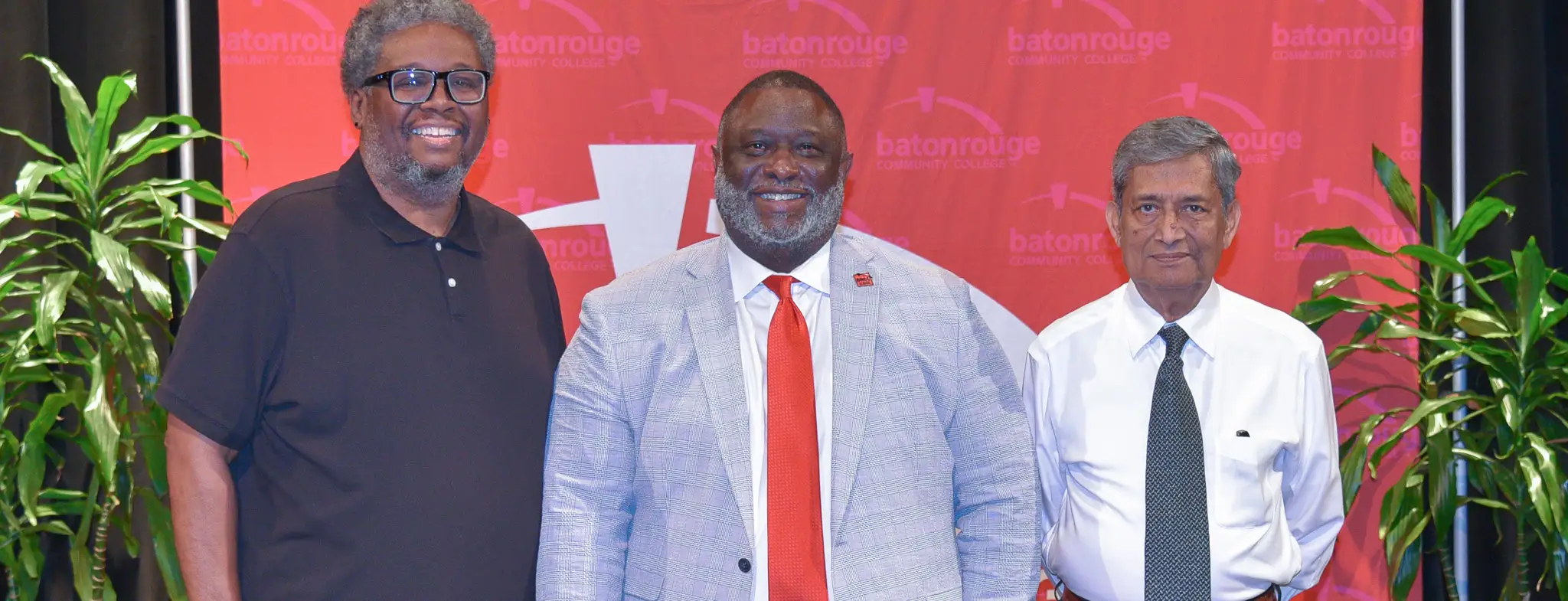 25 Years Taylor Washington and Dr. A. K. Shahjahan with Chancellor Smith